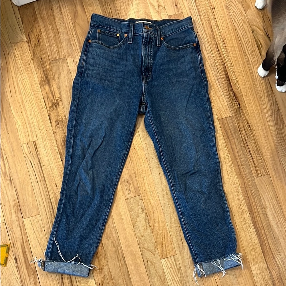 Madewell Dark Blue Boyfriend Denim Jeans